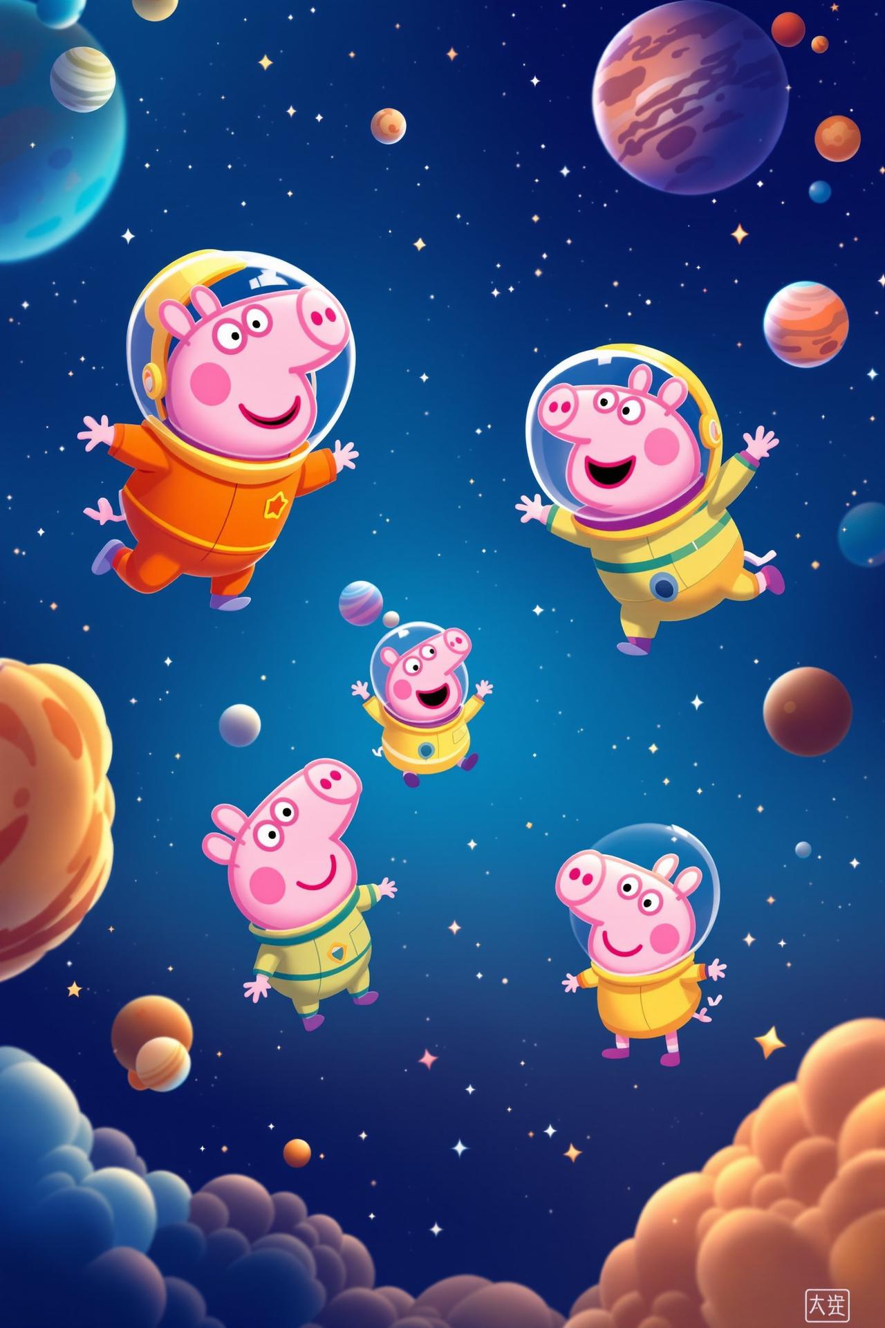 小猪佩奇之宇宙探险 - 神秘影院动画乐园
